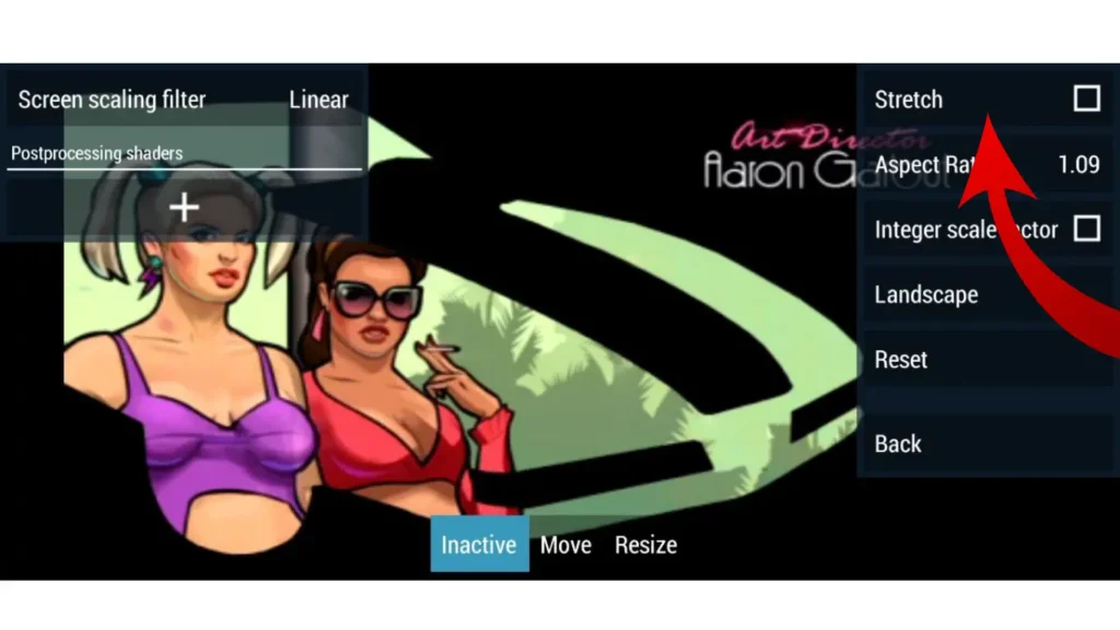 Enable Stretch for Fullscreen